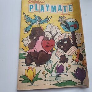 Vintage Children's Playmate Magazine February 1980 Valentine's Day Rik Cover